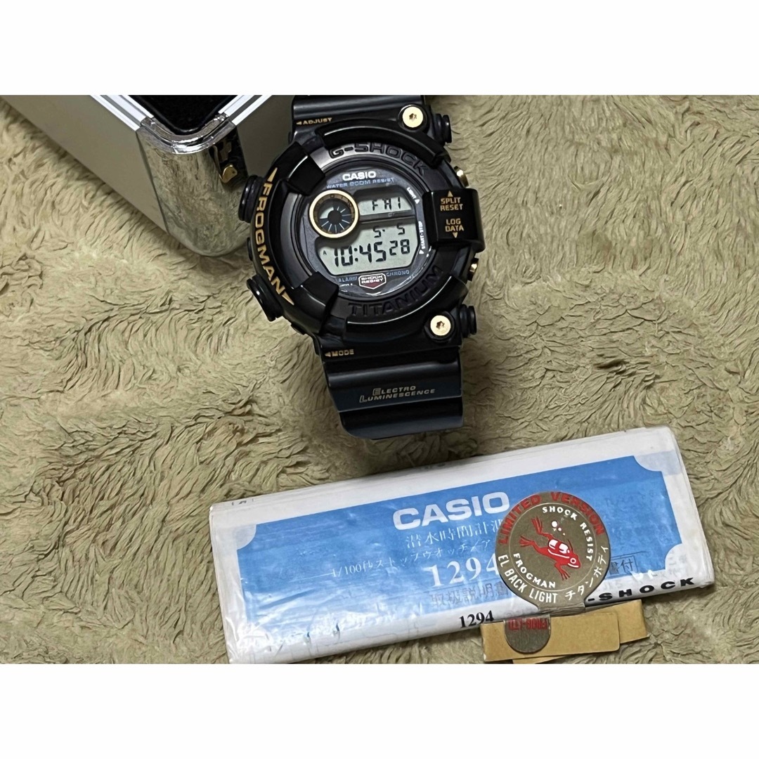 G-SHOCK - ゴールドチタンフロッグマン 黒金蛙 DW-8200B-9A G-SHOCKの