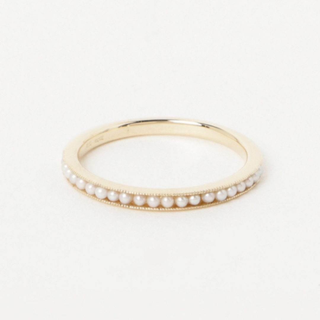 sowi - ◼️現行品◼️【sowi】K10YGパールハーフエタニティリング/#11