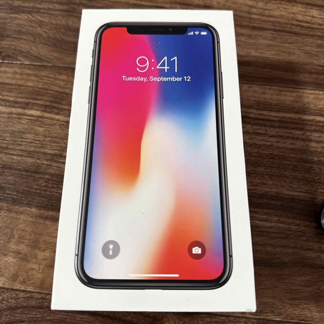 iPhone - Apple アップル iPhoneX 256GB スペースグレイ MQC12J の通販
