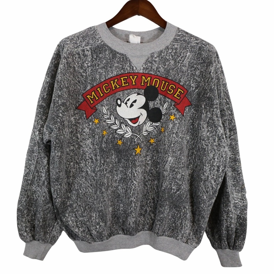 90s USA製 ディズニー 101匹わんちゃん スウェット ブラック XL相当