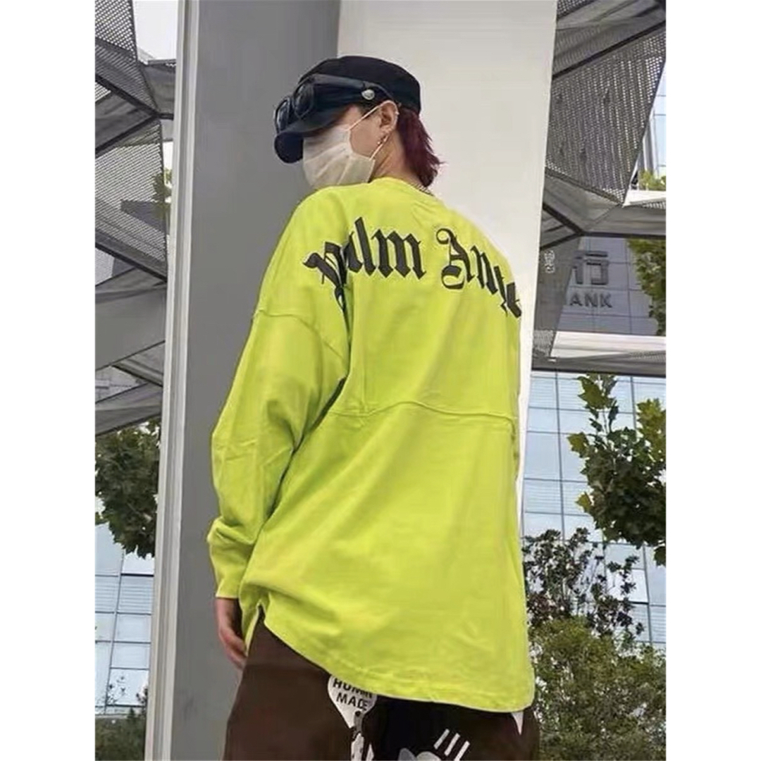 PALM ANGELS - 【限定販売】パームエンジェルス ロンT Lサイズ 蛍光の