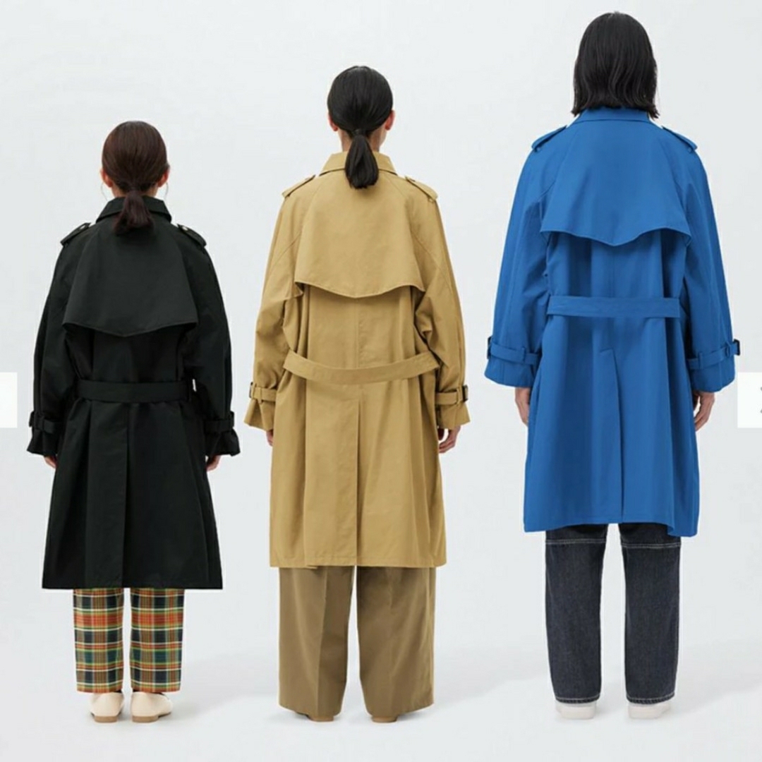 GU - 新品GU and beautiful people 黒 トレンチコートの通販 by MOMOMO