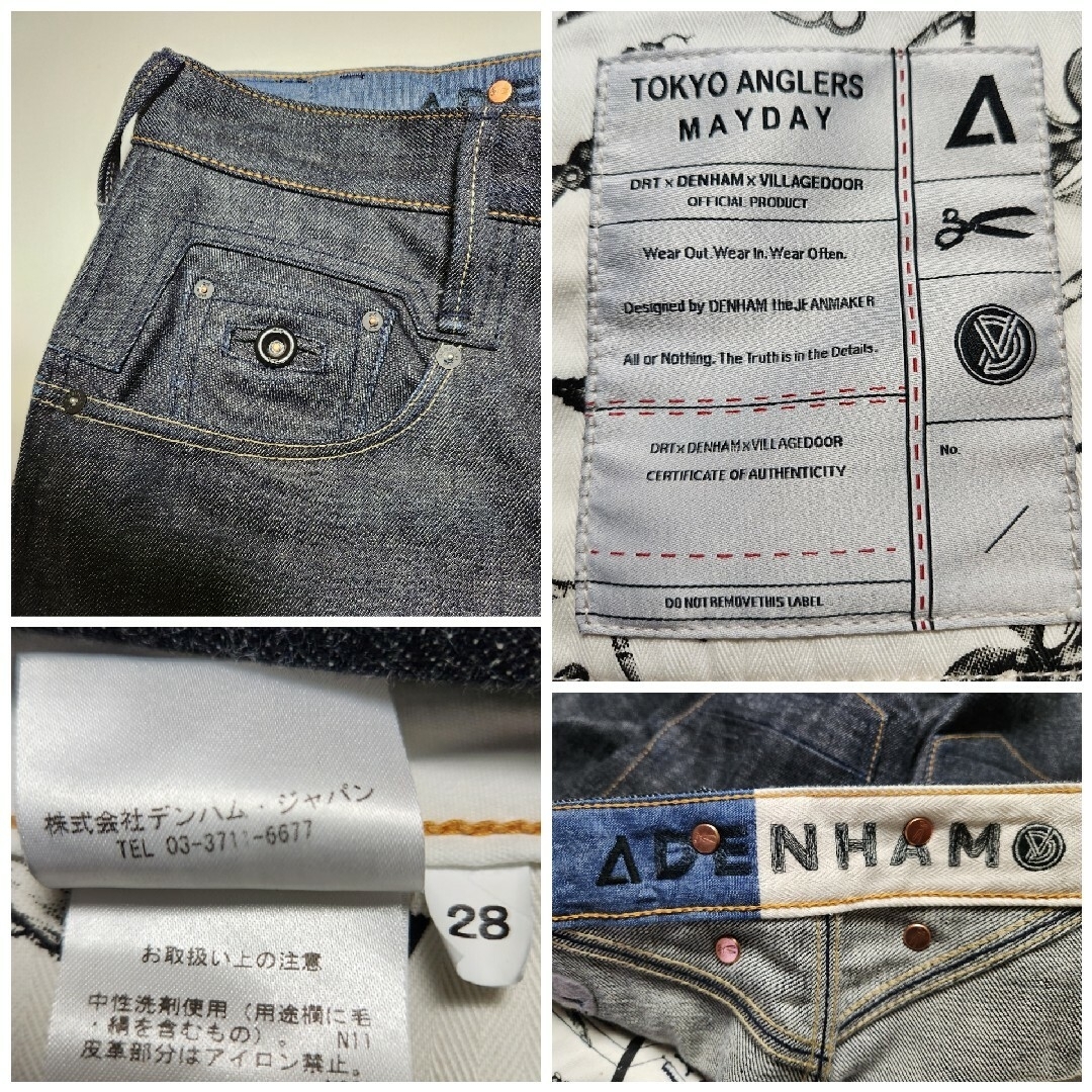 DENHAM - 【美品】DENHAM×DRT×VILLAGE DOOR 限定コラボデニム W28の