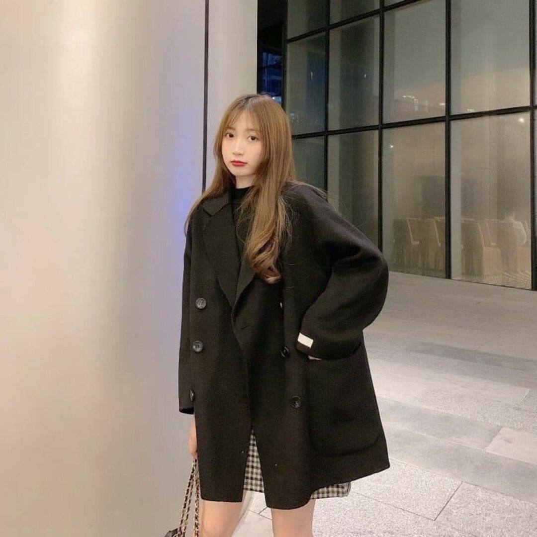 ☆最終値下げ！新品未使用 レディースショートコート 黒 Mの通販 by