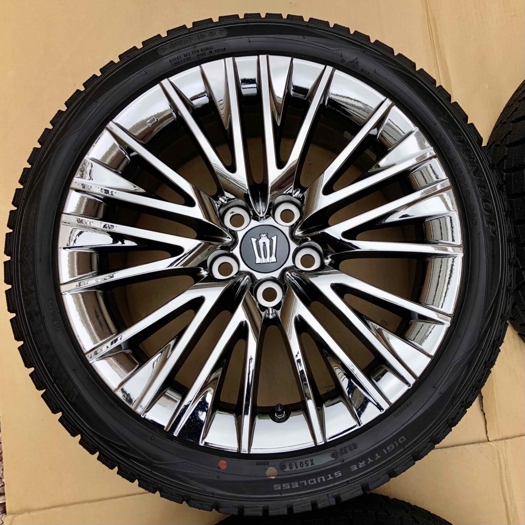 トヨタ - クラウン 220系 後期 純正 ホイール スタッドレスタイヤ 225
