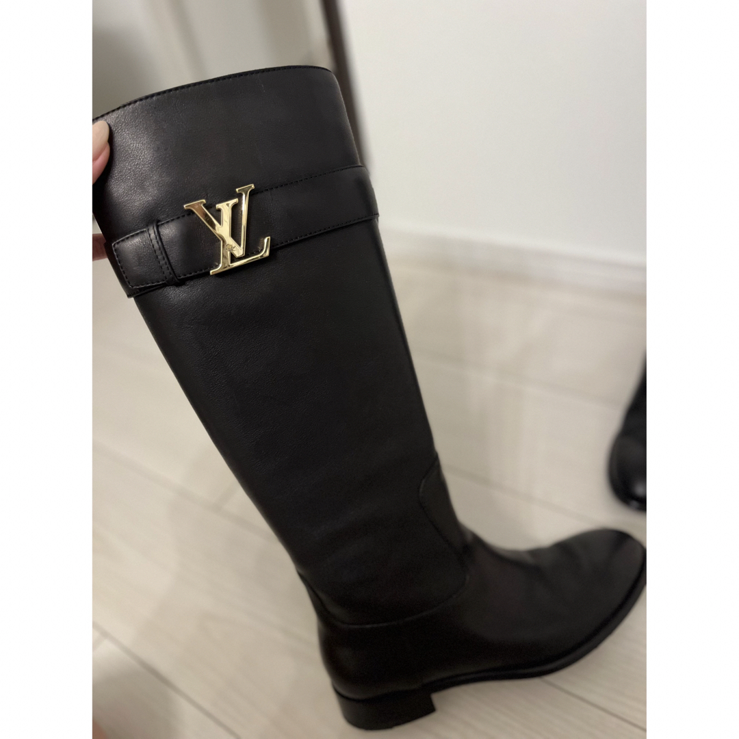 LOUIS VUITTON - ルイヴィトン エンジニアロングブーツ 37 24 ブラック