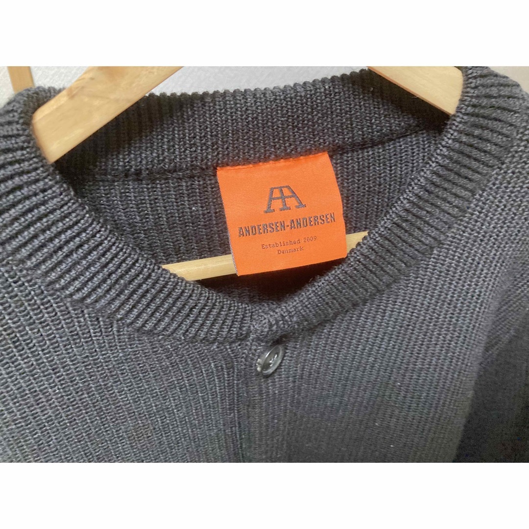 ANDERSEN-ANDERSEN - ニットカーディガン ブラック Lサイズの通販 by