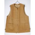 PHIGVEL - PHIGVEL MAKERS & Co.フィグベル SUEDE ZIP VESTシープ