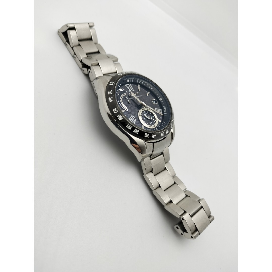 セイコー ブライツ 電波ソーラー ワールドタイム 8B54 電波時計の通販