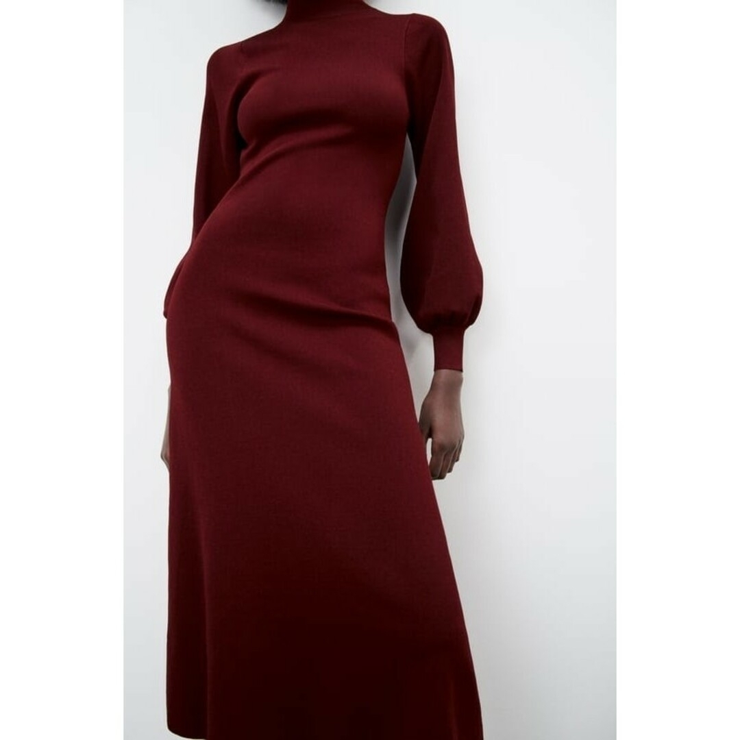 ZARA - ZARA オープンバック ニット ワンピース Mサイズの通販 by