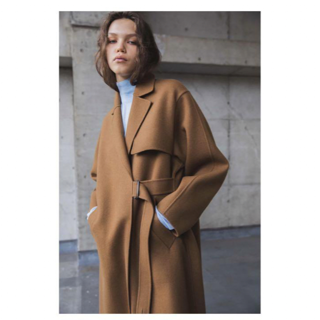 新品未使用タグ付】LOHEN ロングタイロッケンウールリバーコート