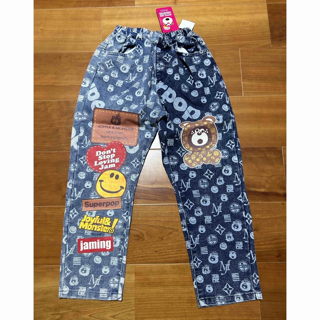 JAMモノグラムデニムパンツ 130 JAM♡モノグラムデニムパンツ 130㌢ GU