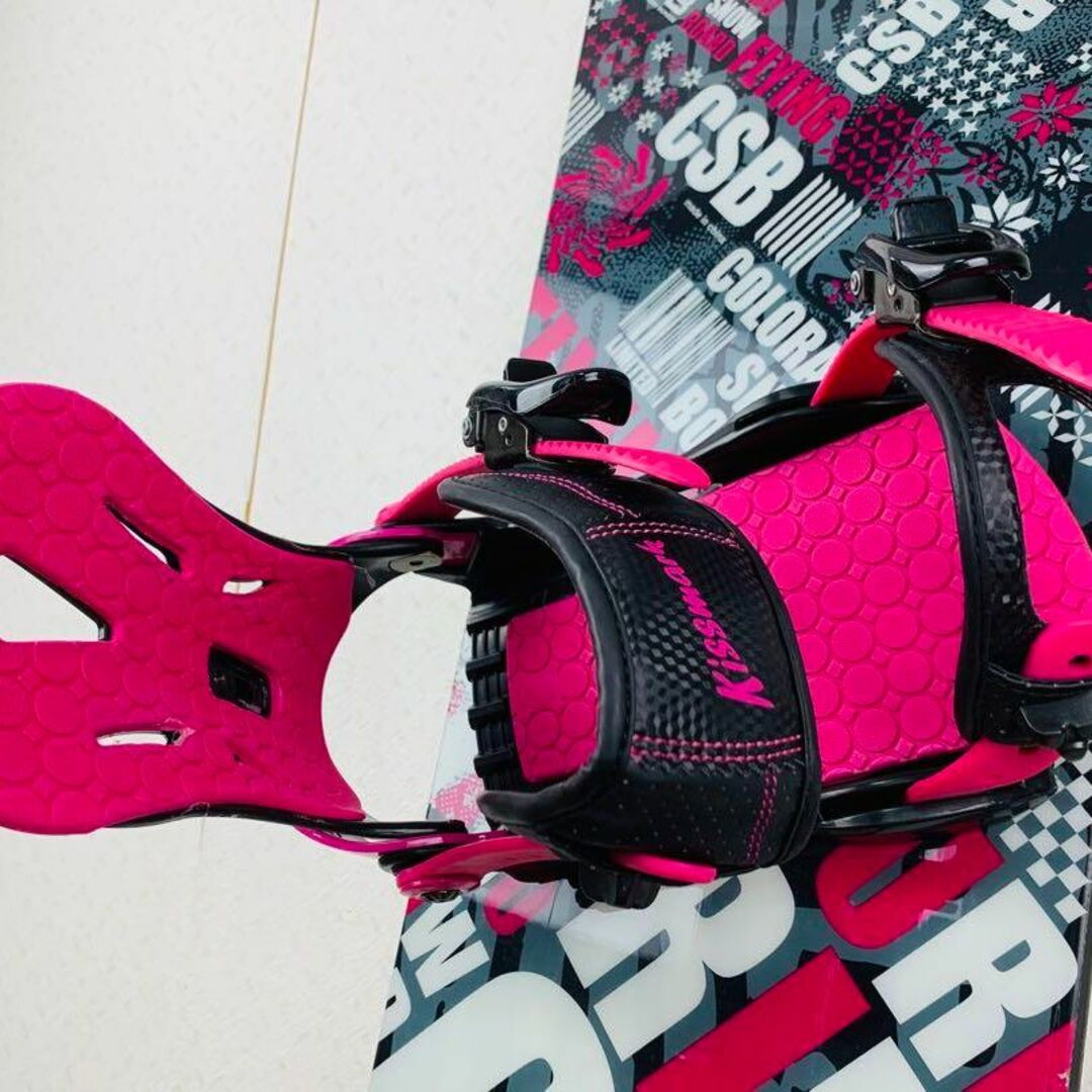 CSB 145cm スノーボード 板 キスマーク ビンディング セット スノボの