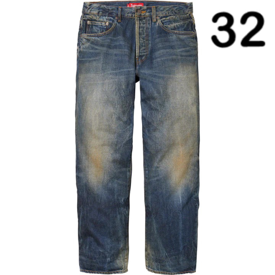 Supreme - 32□Distressed Loose Fit Selvedge Jeanの通販 by R.T's