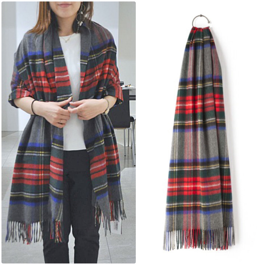 Johnstons - ジョンストンズ カシミヤ大判ストール グレースチュワート