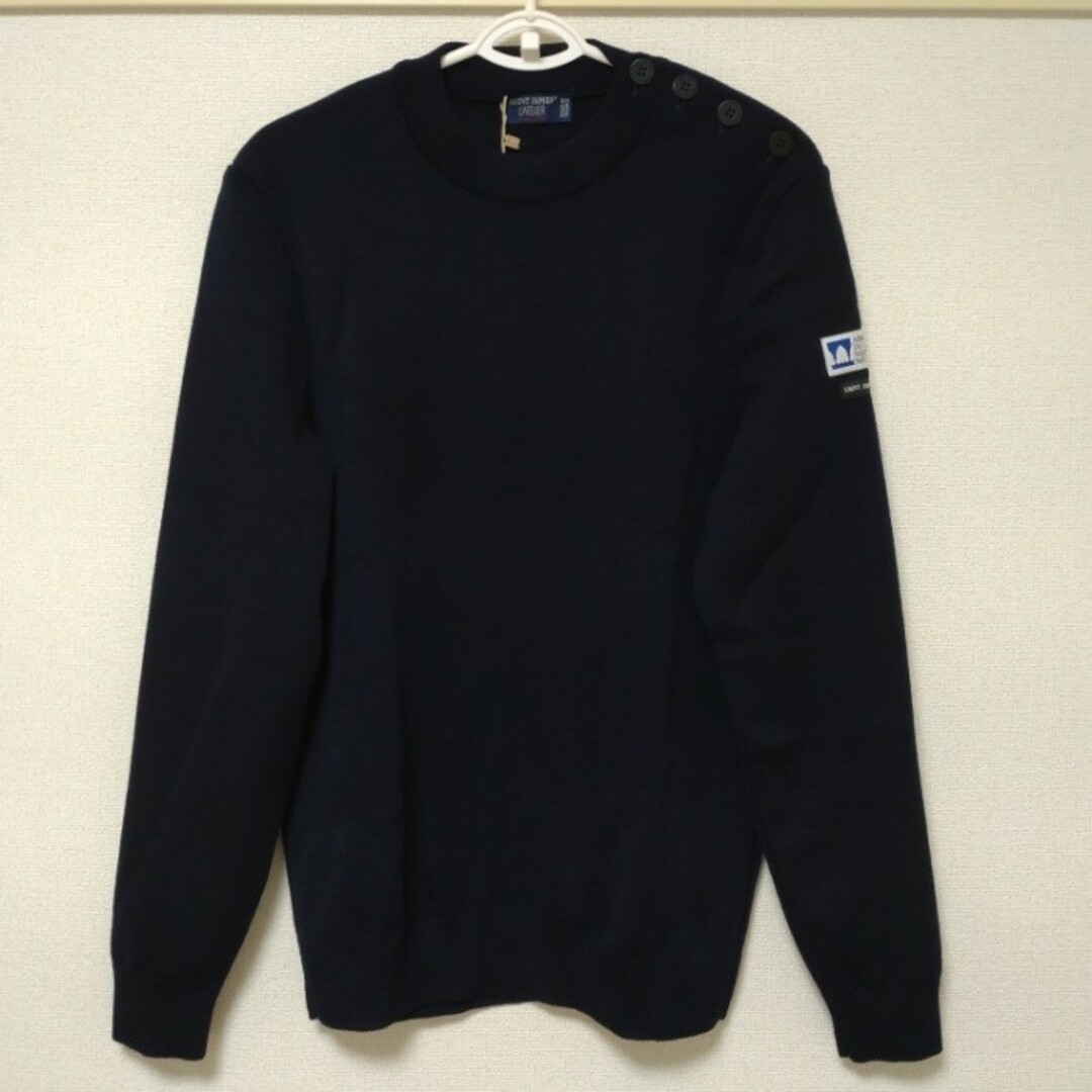 SAINT JAMES - セントジェームス ニット セーター ネイビー Lサイズの