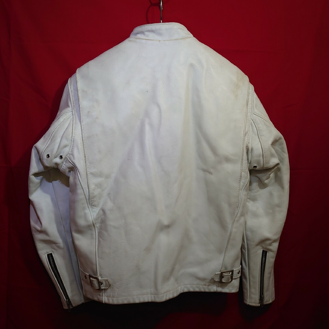 schott - ☆超希少美品☆Schott641 シングルライダース白 size40