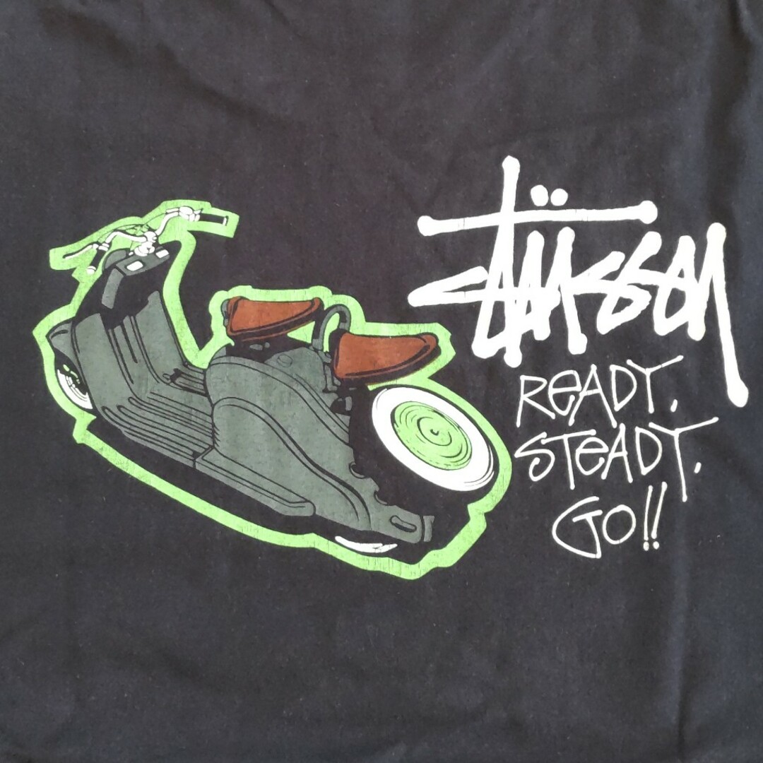 STUSSY - レア 90's OLD STUSSY ベスパ Tシャツ L 紺タグ オールドの