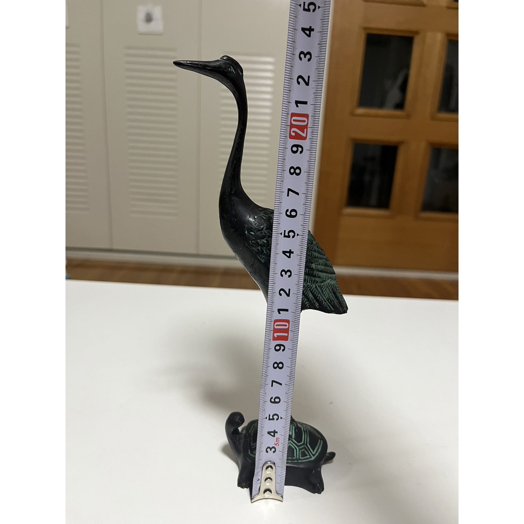 中国美術 黄銅製 鶴亀延年置物／仏具の通販 by 肉 にく's shop｜ラクマ