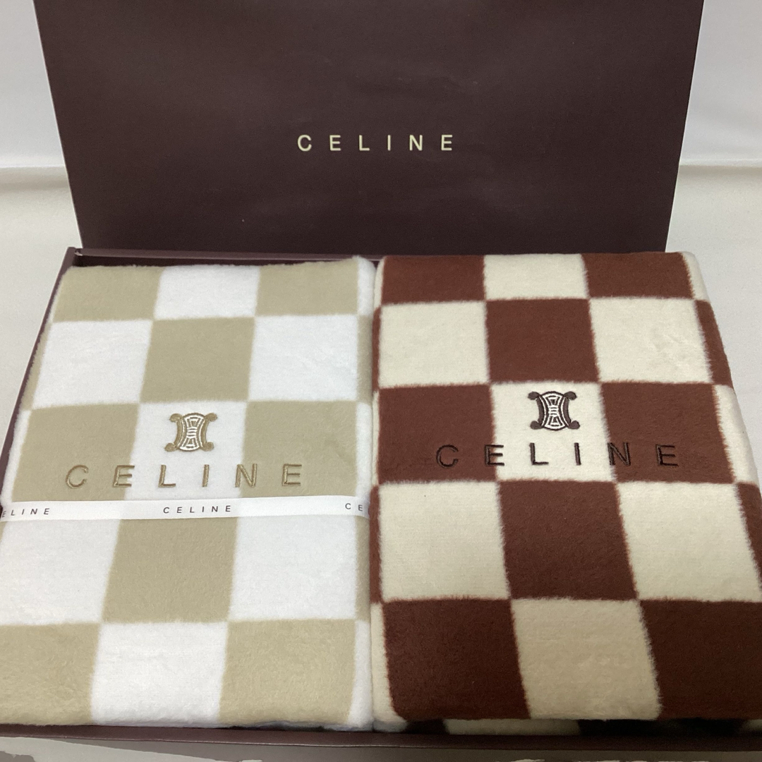 CELINE - ⭐︎レア柄⭐︎CELINE セリーヌ 毛布 2枚セットの通販 by
