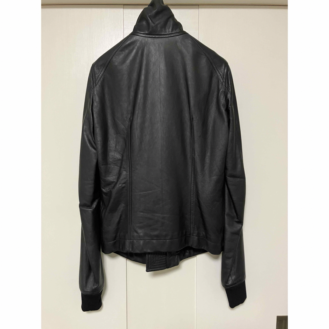 Rick Owens - Rick Owens インターシャ レザージャケット ライダース