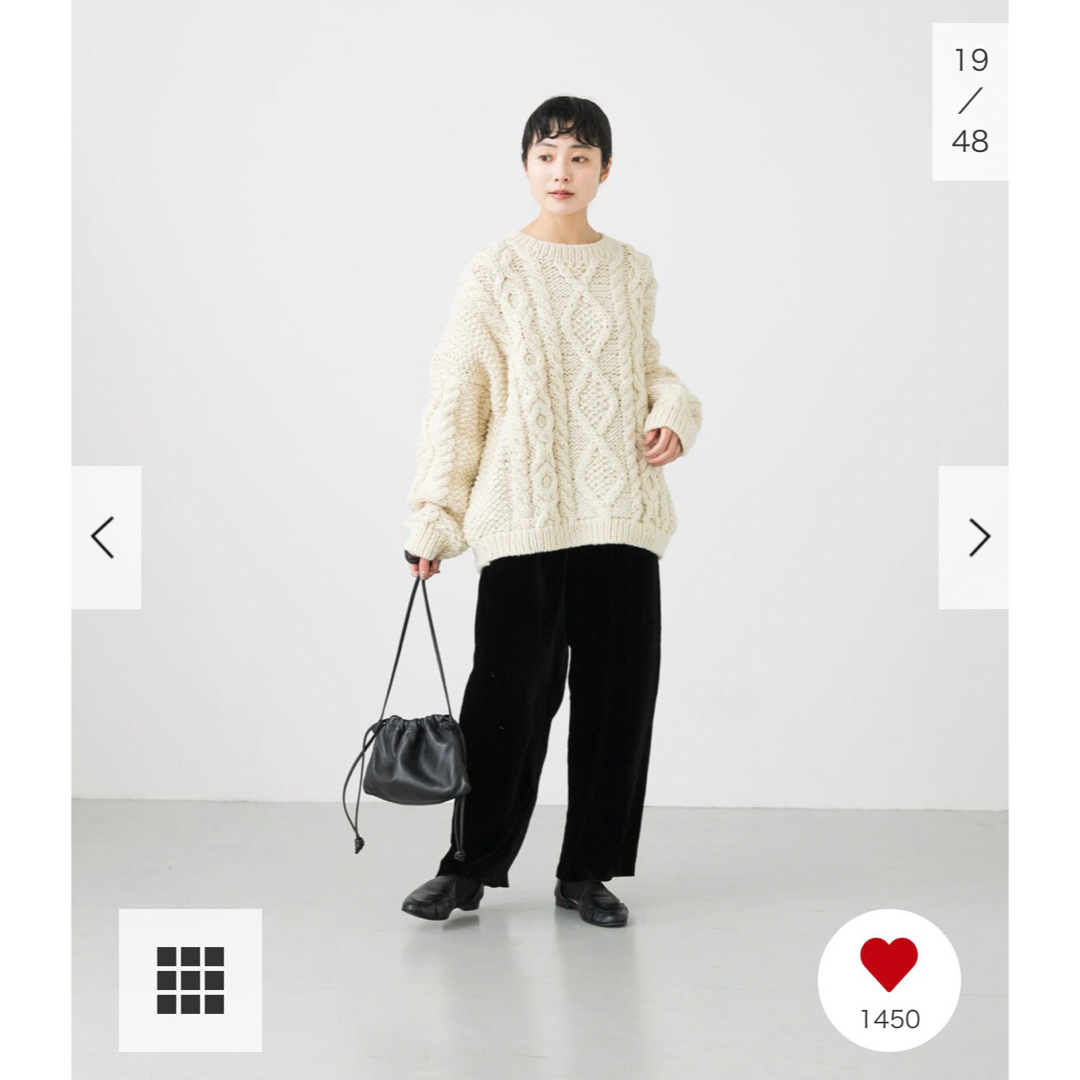 かぐれ - 新品タグ付◉ ペルーアランクルーネックニット かぐれ DOORS