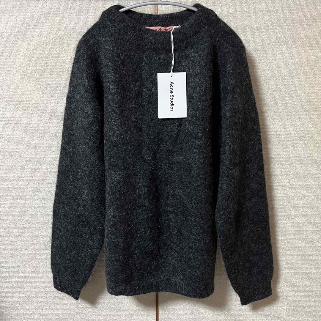 新品 acne studios アクネストゥディオ クルーネック モヘアニットの