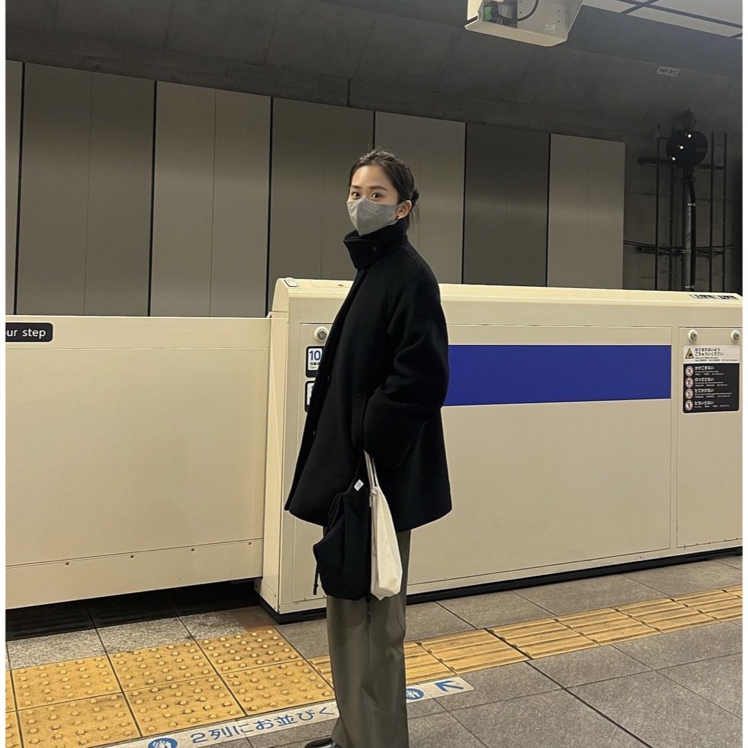 steven alan - steven alan ウール ビーバー テント ショートコート S