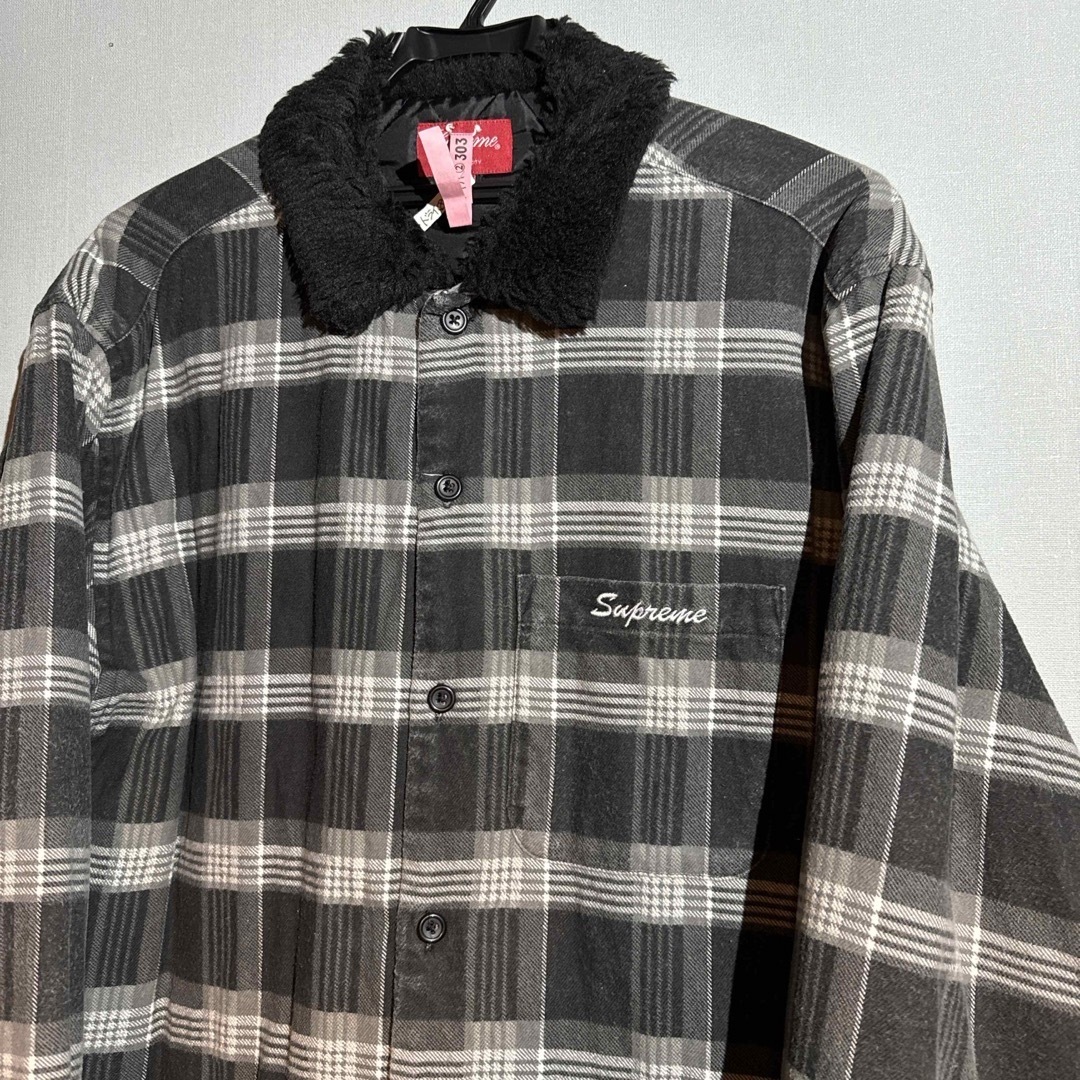 Supreme - supreme ボアチェックジャケットの通販 by cozy