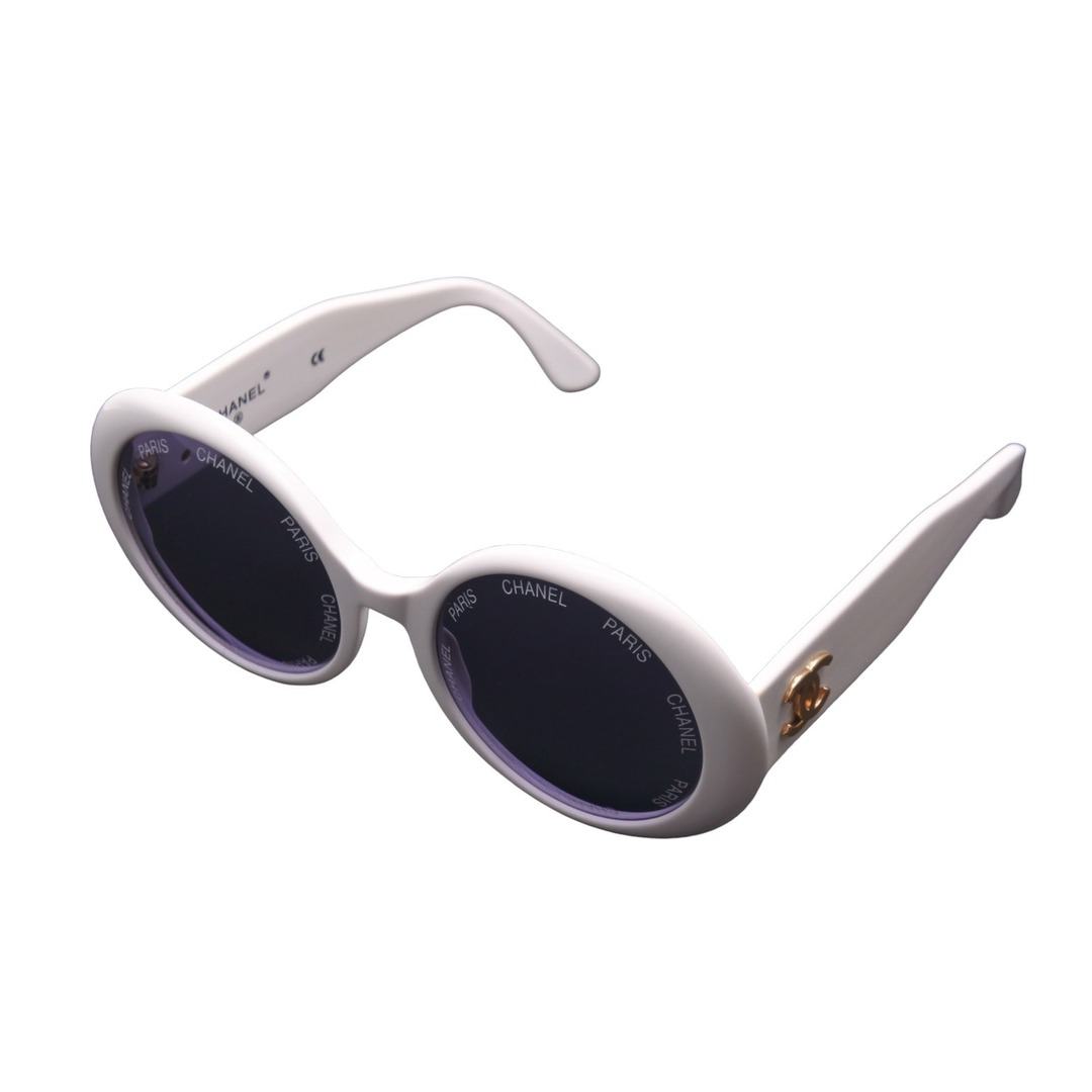CHANEL - Chanel シャネル サングラス ロゴ 白 ココマーク ブラック