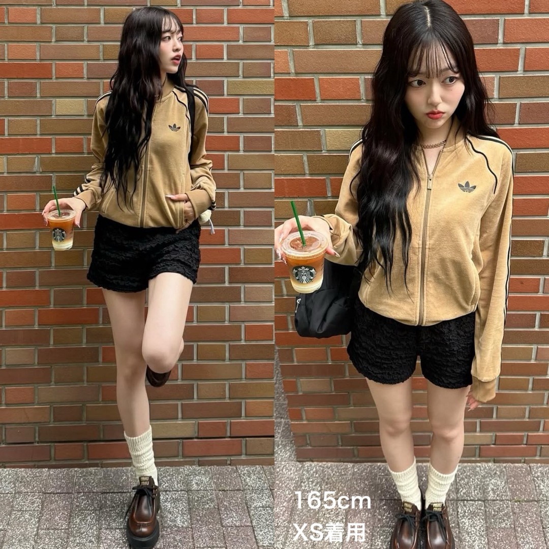 adidas Originals - 希少XS⭐️adidasアディカラー ブラウン ベロア