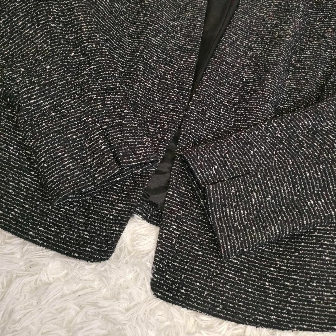 PLST - プラステ ノーカラージャケット ツイード PLST ツイードノー