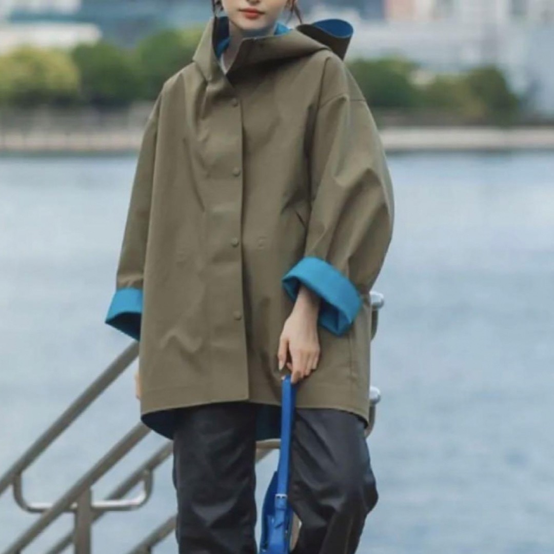 UNIQLO - UNIQLO マルニ ブロックテックハーフコート カーキ Sの通販