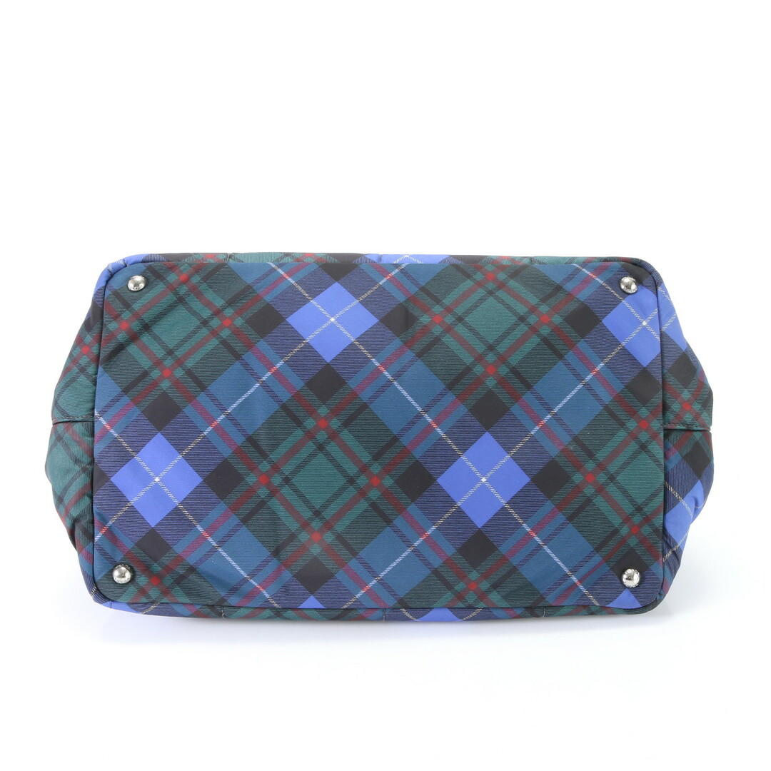 PRADA - 極美品 プラダ カナパ 三角ロゴ チェック トート バッグ