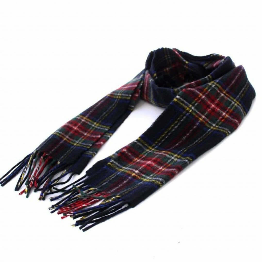 Lewis Leathers - LEWIS Leathers チェックマフラー フリンジ マルチ