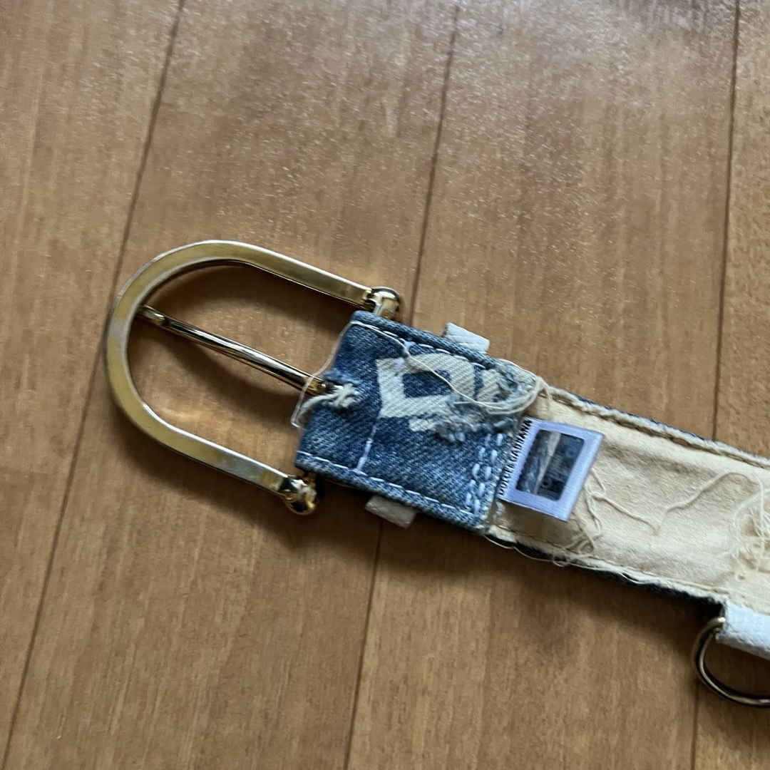 ドルガバ D&G オンライン 総柄デニムベルト