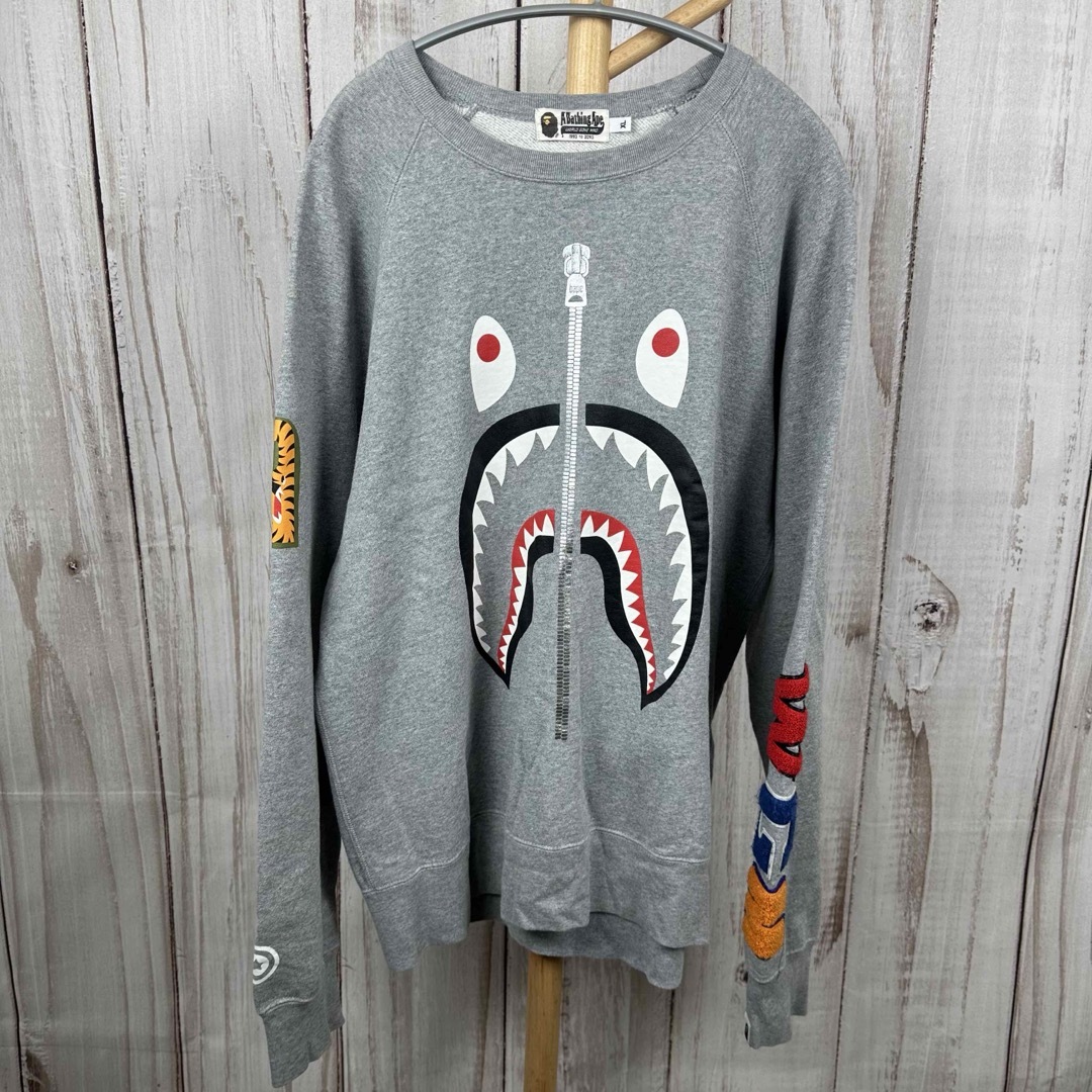 A BATHING APE - A BATHING APE シャーク トレーナー スウェット XLの