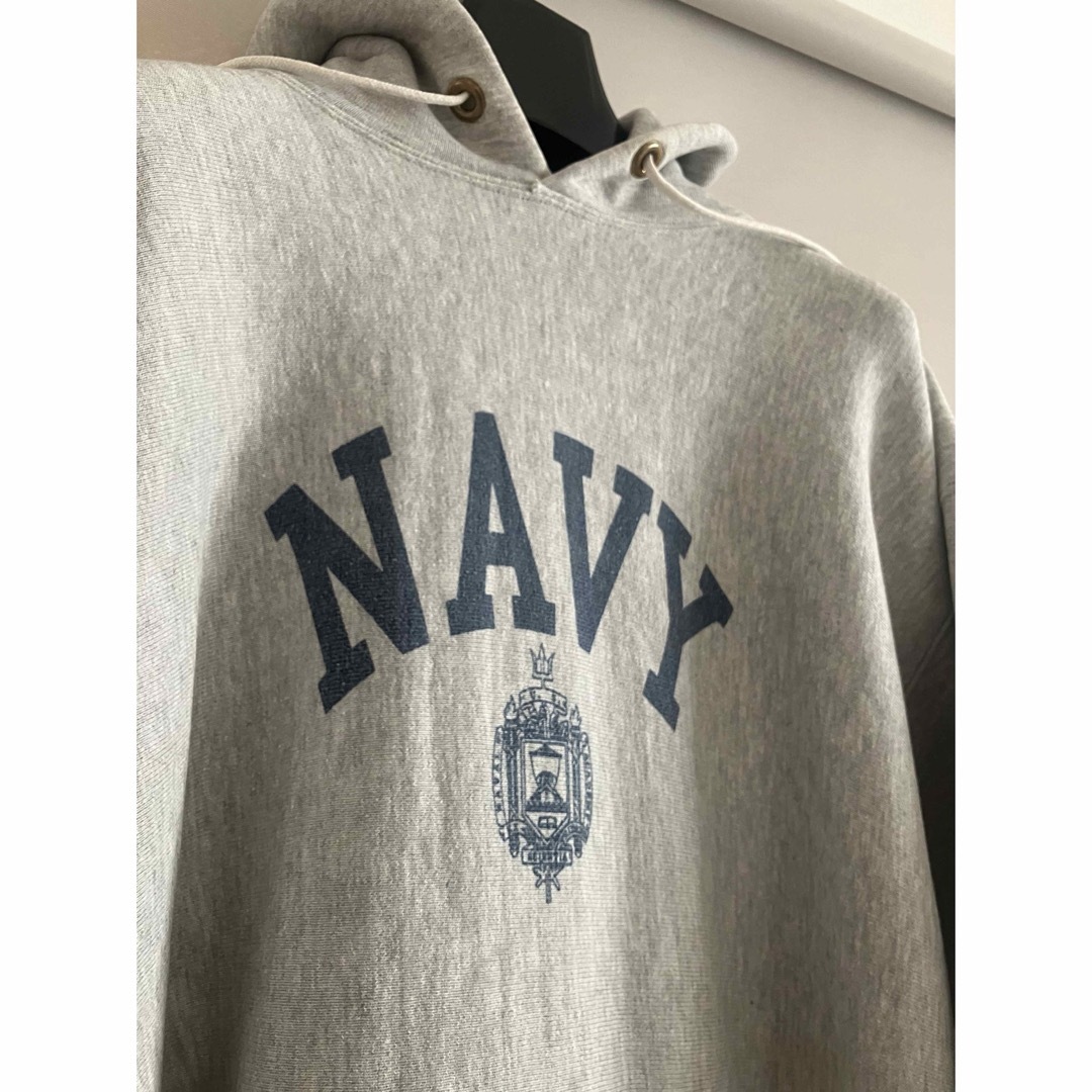 Champion - 80s US NAVYリバースウィーブ トリコタグ XL 染み込み