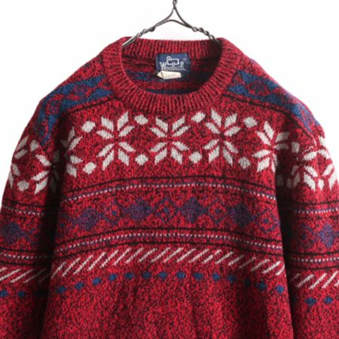 WOOLRICH - 80s ウールリッチ ノルディック ニット セーター メンズ M