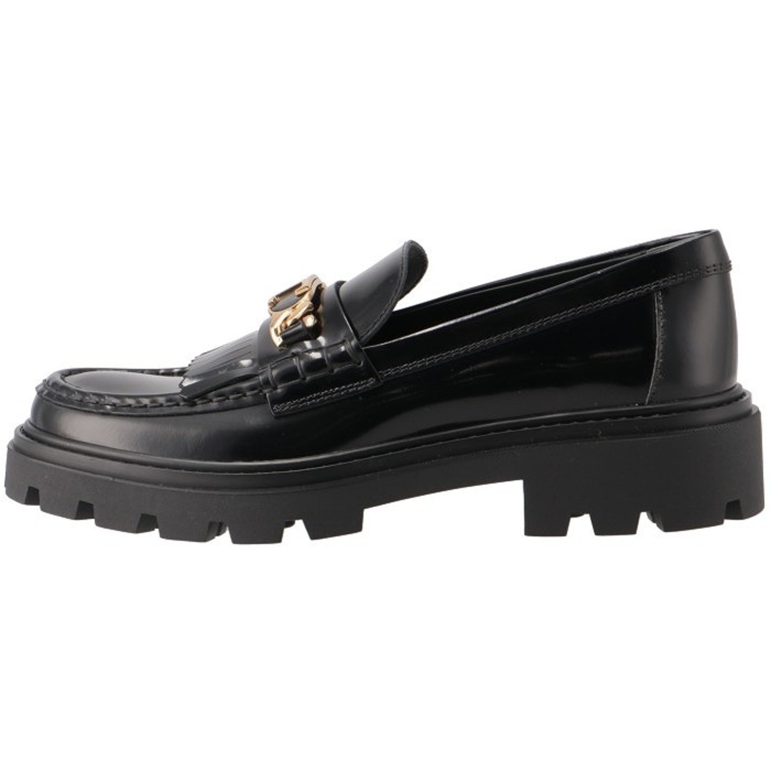 TOD'S - トッズ TOD'S タッセルローファー メタル Tチェーン ビーフ