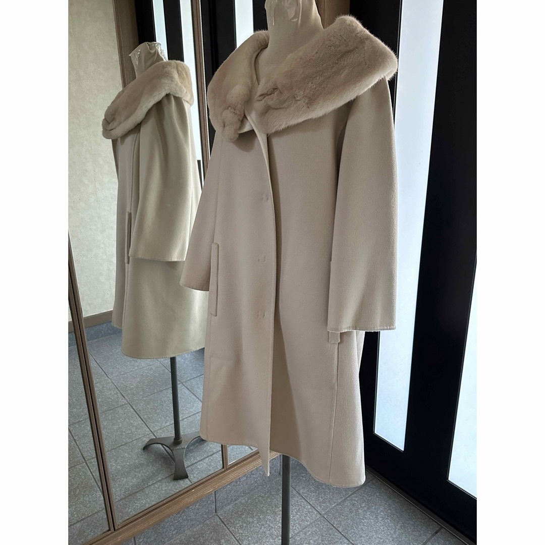 FOXEY - FOXEY カシミア＆ミンクコート WINTER BOUQUET 定価57万円の