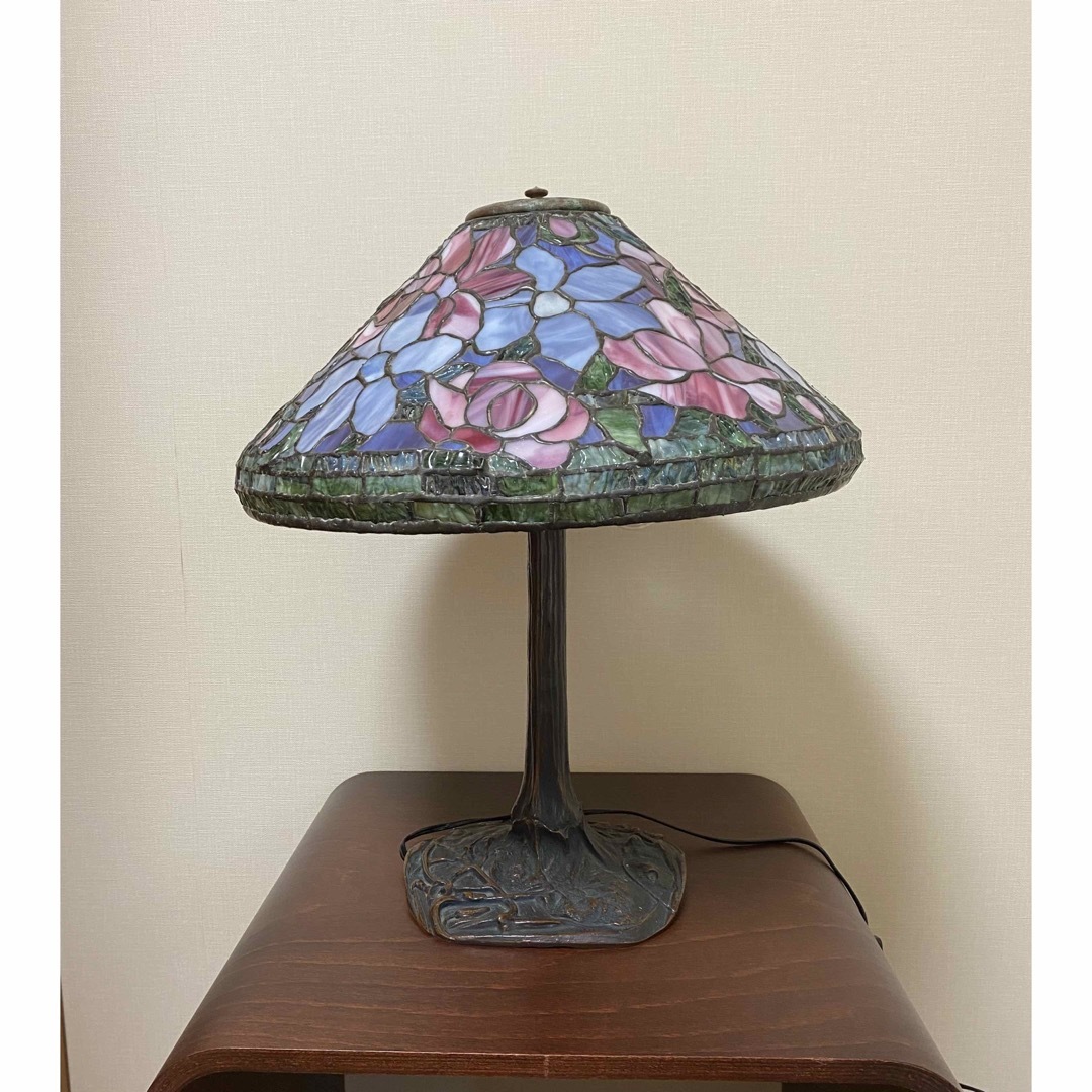 ハンドメイド ステンドグラス ランプ花の通販 by ももんが's shop｜ラクマ