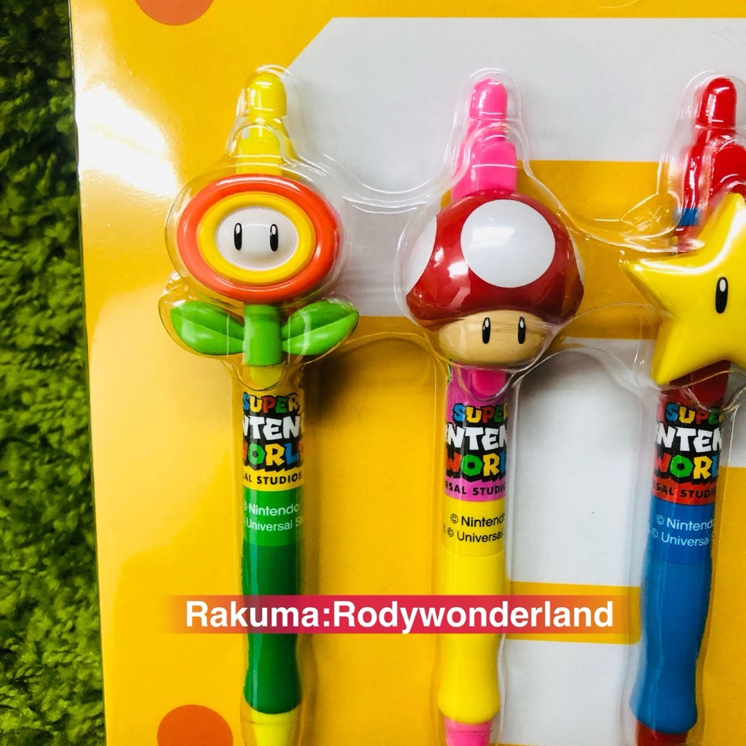USJ - ユニバ USJ マリオ ボールペンセット キノコ スター ファイア