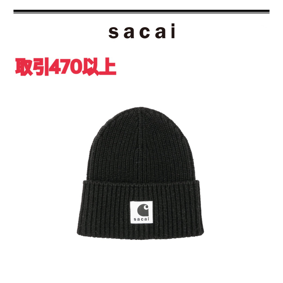 sacai - Carhartt WIP x sacai Beanie Blackの通販 by でぶちゃん's