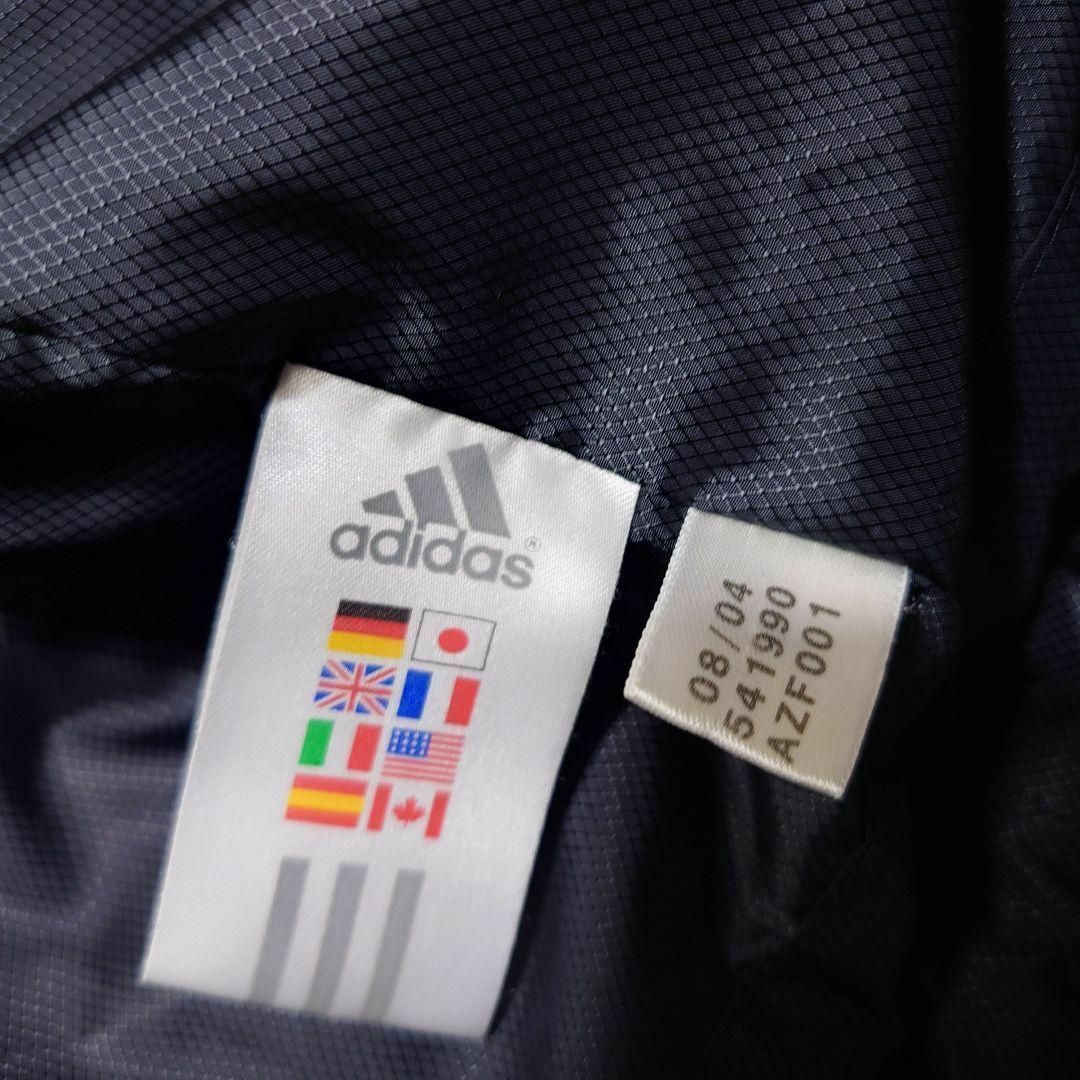 adidas - 00s adidas 3本ライン トレフォイルロゴ刺繍 中綿ジャケット