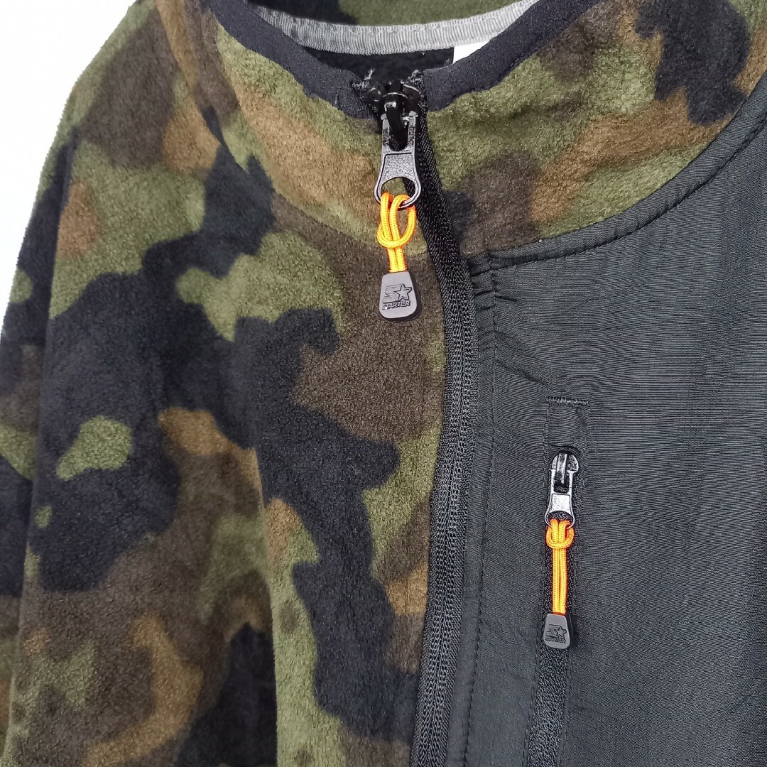 STARTER - スターター ハーフジップ フリース プルオーバー 迷彩柄