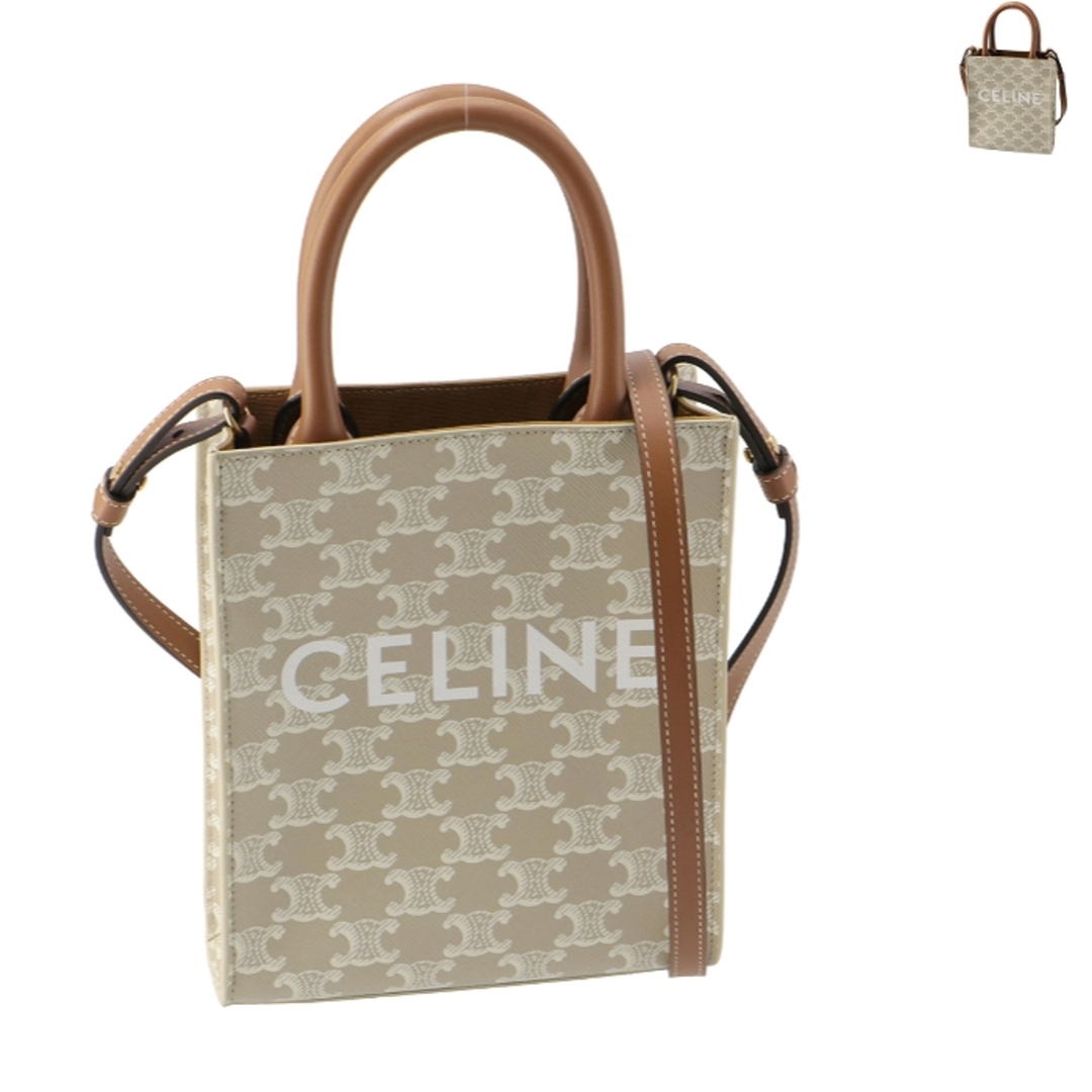 CELINE - セリーヌ CELINE ショルダーバッグ ミニ バーティカル カバ