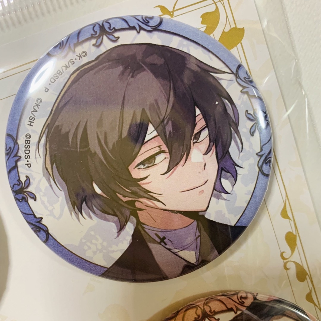 文豪ストレイドッグス【大博覧会】原作絵 缶バッジセットB 太宰、中原