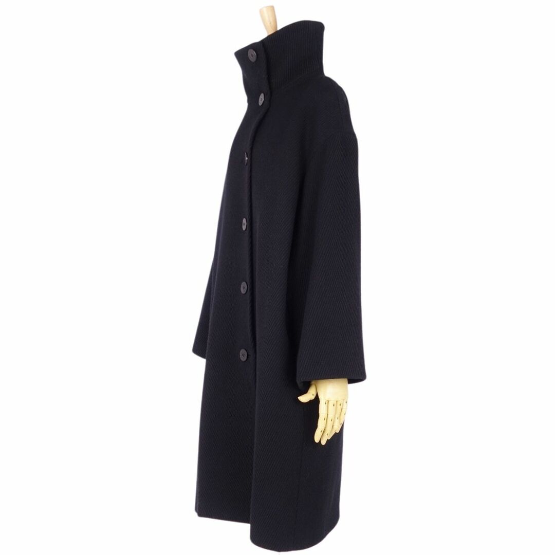 HERMES - 美品 エルメス HERMES コート ダブルブレスト ハイネック