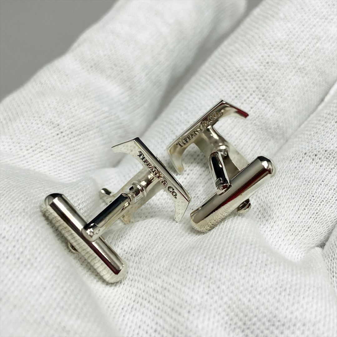 Tiffany & Co. - 新品仕上 廃盤 ティファニー Tロゴ カフス タイタック